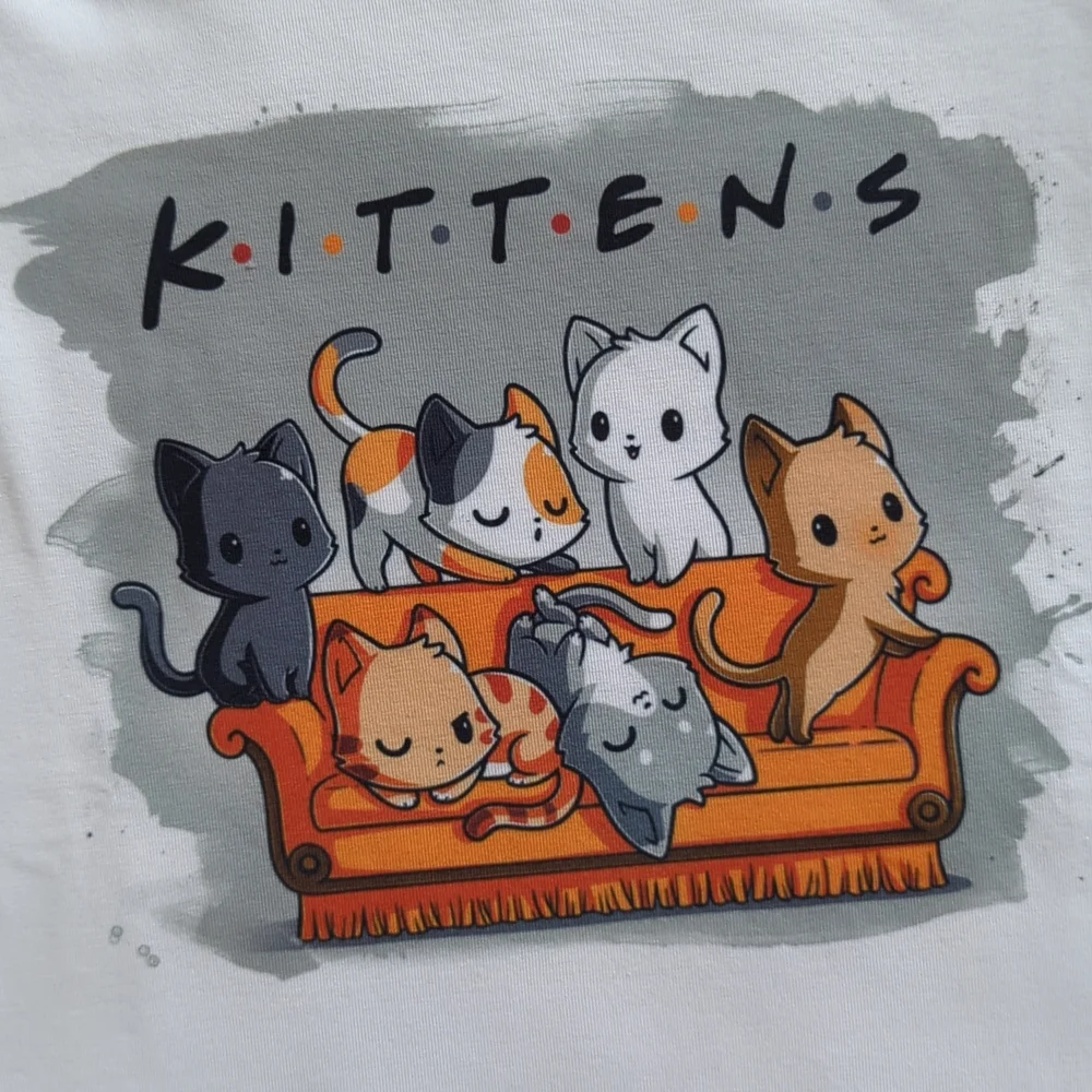 Kids kittens Friends shirt new - Picture 2 of 3